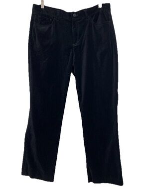 Lauren Ralph Lauren Black Velvet Jeans Straight Leg Women’s Sz 14P